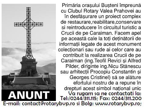 anunt1 ANUNT foarte IMPORTANT legat de Crucea Caraiman !!!