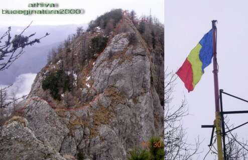 112-494x320 Gest patriotic la inaltime: au repus drapelul pe Vârful Claia Mare din Bucegi