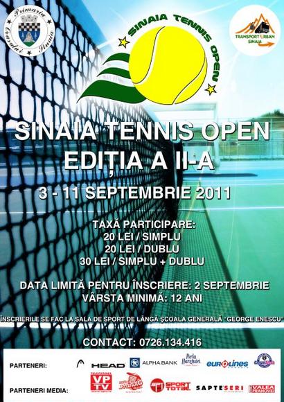 18 SINAIA TENNIS OPEN 2011 – turneu zonal de tenis pentru amatori