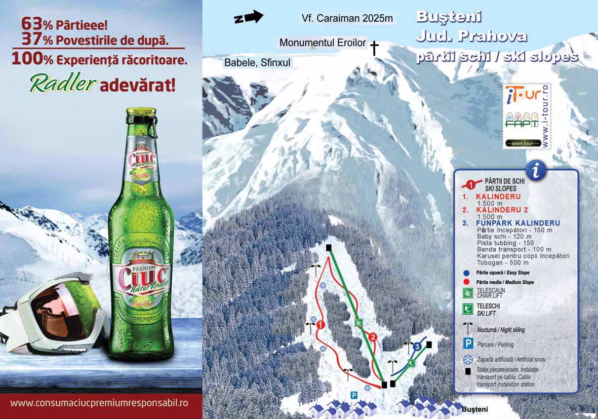 Harta-partii-schi-Busteni-Prahova Pârtiile de schi de pe Valea Prahovei, promovate la “i-Tour Schi 2014”