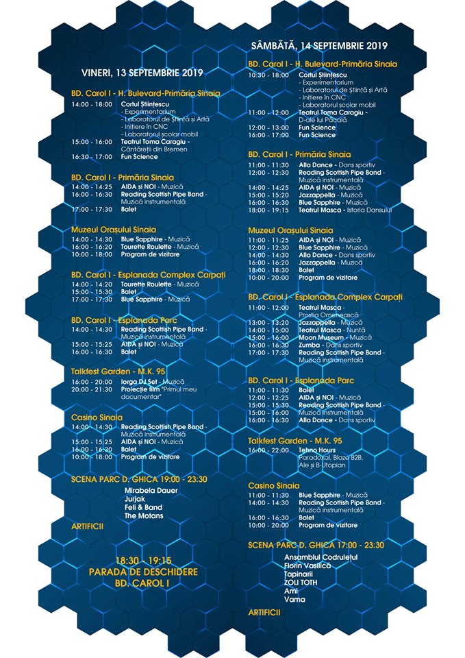 69756302_2770596119636157_1616010672372449280_n LIVE UPDATES! Festivalul Sinaia Forever 2019: "UN oras - O comunitate", editia a 25-a in perioada 13 - 15 septembrie 2019